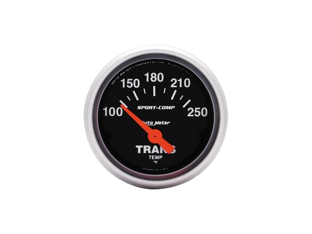 Auto Meter Sport-Comp Air-Core Gauge, 2-1/16", Transmission Temperature (100-250 deg. F)