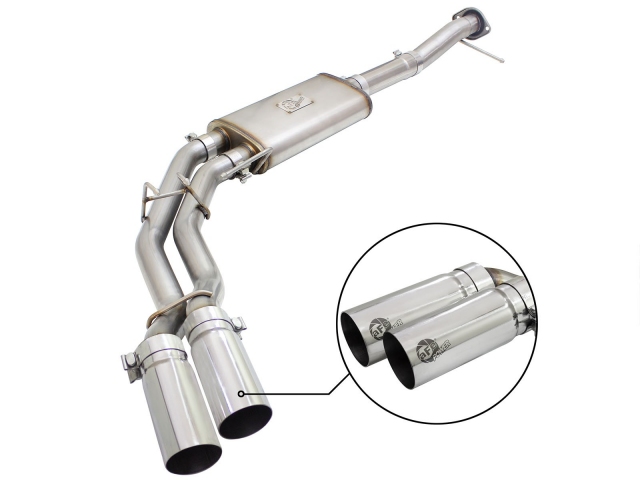 aFe POWER REBEL SERIES Cat-Back Exhaust w/ Polished Tips