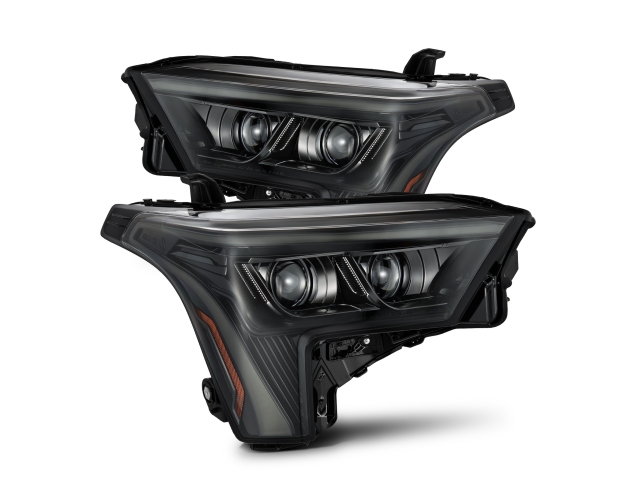 ALPHAREX LUXX-SERIES LED Projector Head Lights w/ White DRL, ALPHA Black (2022-2024 Toyota Tundra & Sequoia)