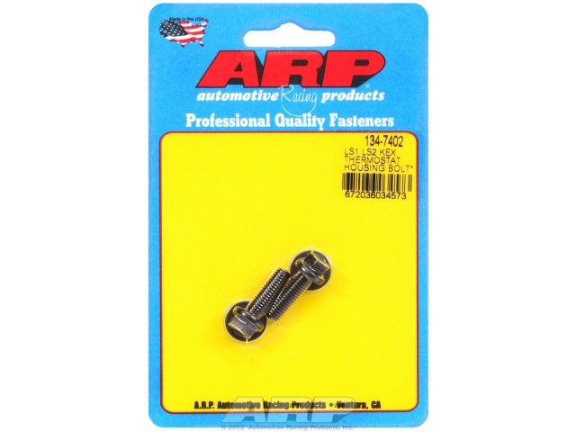 ARP Thermostat Housing Bolts [BLACK OXIDE | HEX] (GM LS)