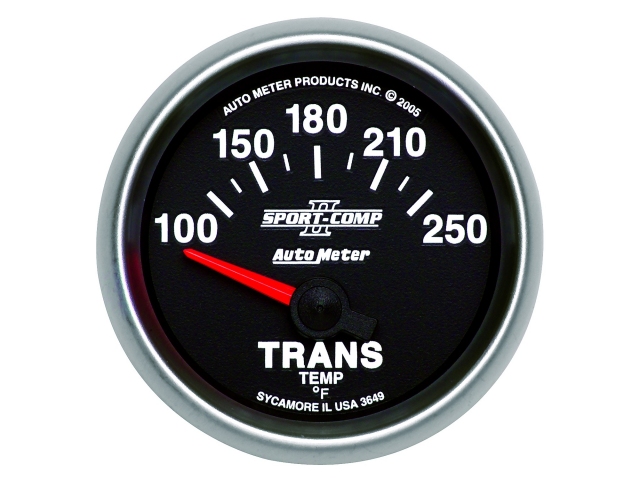 Auto Meter SPORT-COMP II Air-Core Gauge, 2-1/16", Transmission Temperature (100-250 deg. F)