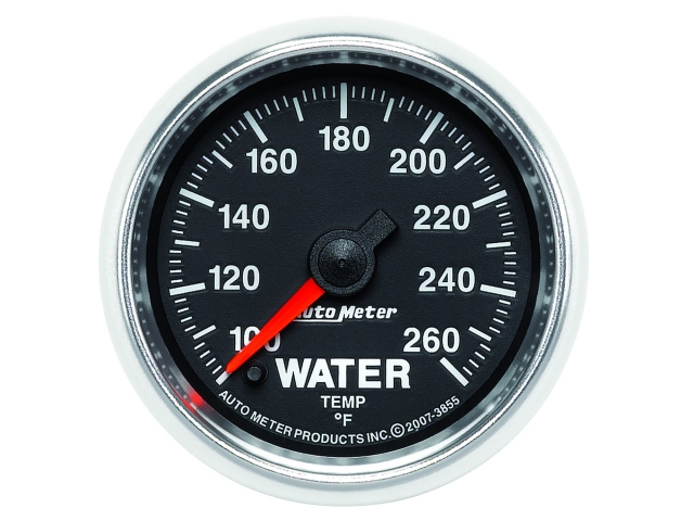 Auto Meter GS Digital Stepper Motor Gauge, 2-1/16", Water Temperature (100-260 deg. F)