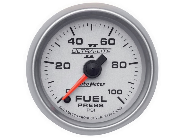 Auto Meter ULTRA-LITE II Digital Stepper Motor Gauge, 2-1/16", Fuel Pressure (0-100 PSI)