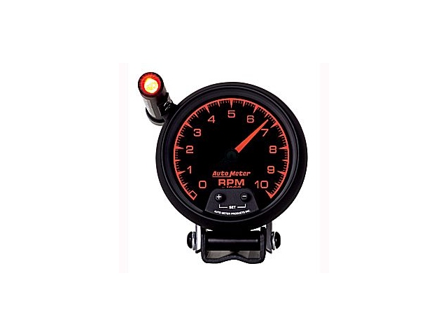 Auto Meter ES Pedestal Mount Tach, 3-3/4", Tachometer Mini-Monster (10000 RPM)