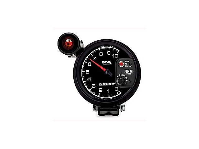 Auto Meter ES In-Dash Tach & Speedo, 5", Tachometer Shift-Lite (10000 RPM)
