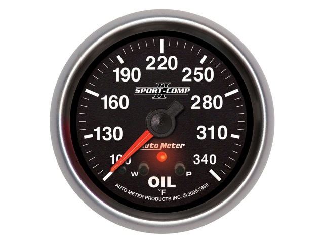 Auto Meter SPORT-COMP II Digital Stepper Motor Gauge, 2-5/8", Oil Temperature (140-280 deg. F)