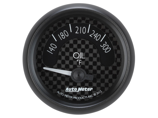 Auto Meter GT SERIES Air-Core Gauge, 2-1/16", Oil Temperature (140-300 deg. F)
