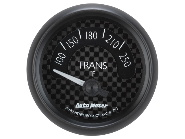 Auto Meter GT SERIES Air-Core Gauge, 2-1/16", Transmission Temperature (100-250 deg. F)