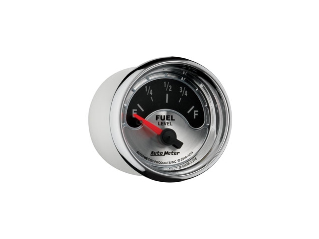 Auto Meter AMERICAN MUSCLE Air-Core Gauge, 2-1/16", Fuel Level (0-90 Ohms)