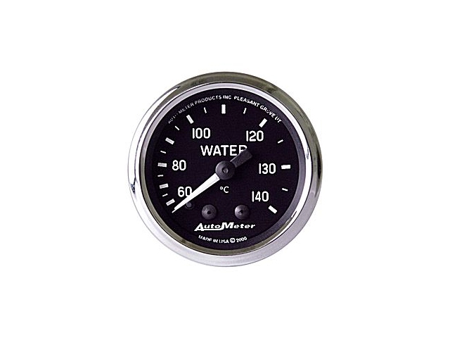Auto Meter COBRA Mechanical Gauge, 2-1/16", Water Temperature (80-140 C)