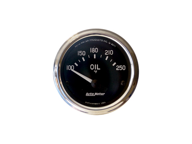 Auto Meter COBRA Air-Core Gauge, 2-1/16", Oil Temperature (100-250 F)