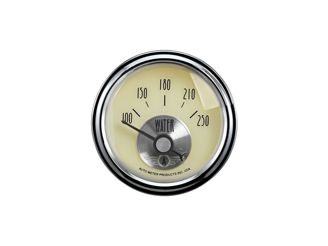 Auto Meter Prestige Antique Ivory Air-Core Gauge, 2-1/16", Water Temperature (100-250 deg. F)