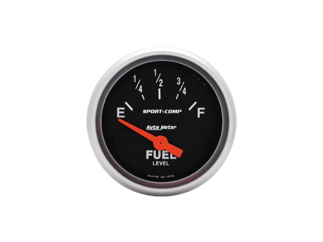 Auto Meter Sport-Comp Air-Core Gauge, 2-1/16", Fuel Level (240Ωs Empty/33Ωs Full)