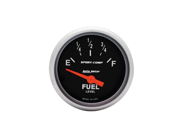Auto Meter Sport-Comp Air-Core Gauge, 2-1/16", Fuel Level (0Ωs Empty/30Ωs Full)