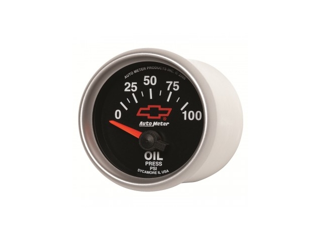Auto Meter Chevrolet PERFORMANCE Air-Core Gauge, 2-1/16", Oil Pressure (0-100 PSI)