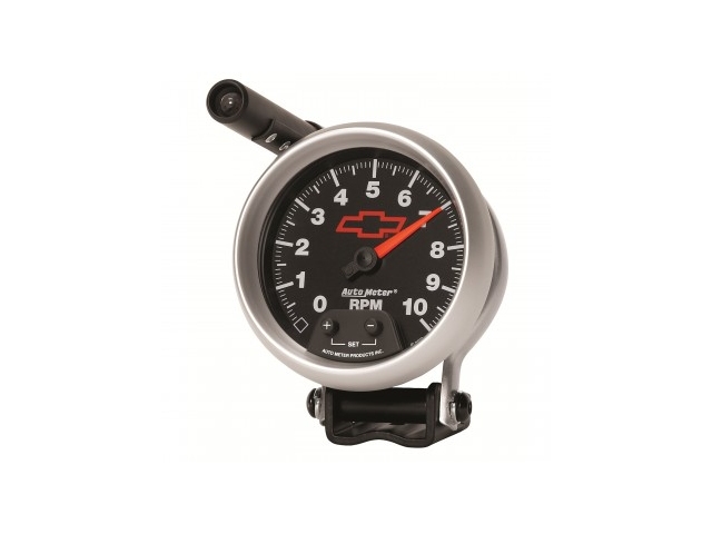 Auto Meter Chevrolet PERFORMANCE Air-Core Gauge, 3-3/4", Pedestal Mount Tachometer (0-10000 RPM)