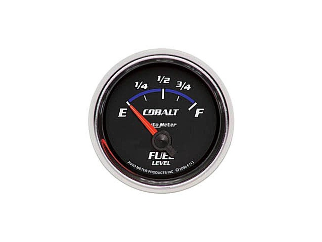 Auto Meter COBALT Air-Core Gauge, 2-1/16", Fuel Level (0-90 Ohms)