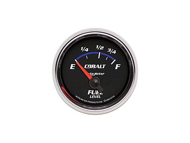 Auto Meter COBALT Air-Core Gauge, 2-1/16", Fuel Level (73-10 Ohms)