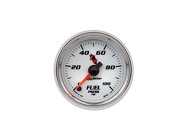 Auto Meter C2 Digital Stepper Motor Gauge, 2-1/16", Fuel Pressure (0-100 PSI)