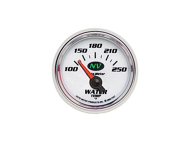Auto Meter NV Air-Core Gauge, 2-1/16", Water Temperature (100-250 deg. F)