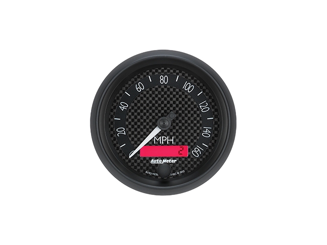 Auto Meter GT Series In-Dash Tach & Speedo, 3-3/8", Electric Programmable Speedometer (160 MPH)
