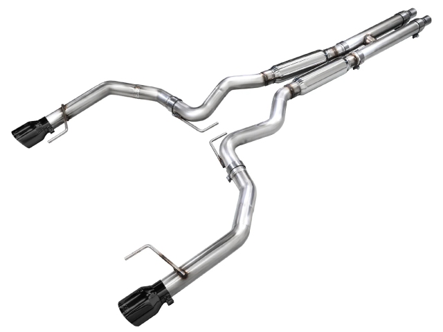 AWE-TUNING TRACK EDITION Cat-Back Exhaust w/ Dual Diamond Black Tips (2024 Ford Mustang GT)