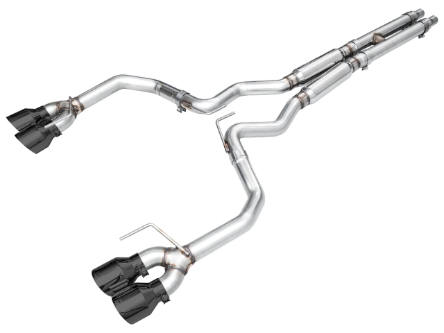 AWE-TUNING TRACK EDITION Cat-Back Exhaust w/ Quad Diamond Tips (2024 Ford Mustang Dark Horse)