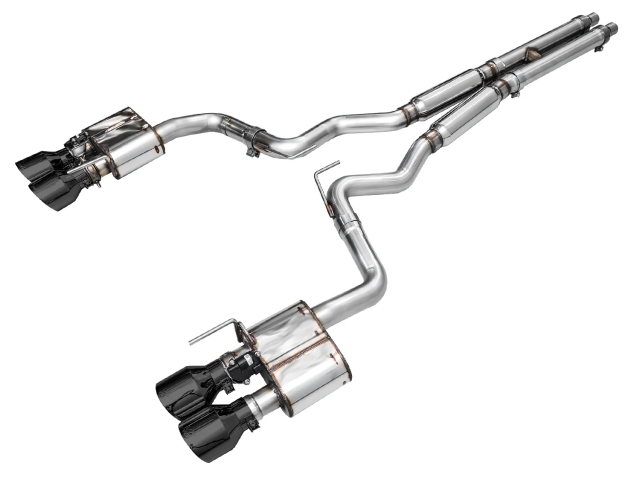 AWE-TUNING SWITCHPATH Cat-Back Exhaust w/ Quad Diamond Black Tips (2024 Ford Mustang Dark Horse)