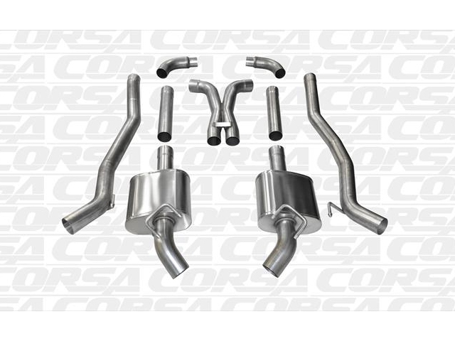 CORSA XTREME 3.0" Dual Rear Exit Cat-Back Exhaust w/o Tips (2010-2013 Camaro LS3)
