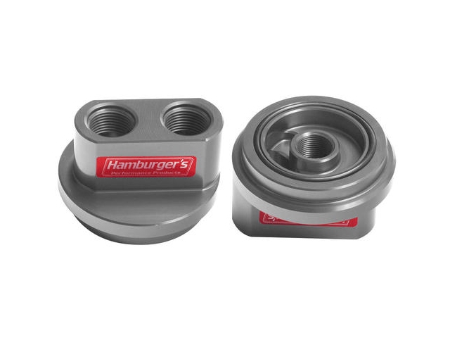 Hamburger's Oil Filter Bypass Adapter, Spin-On [NIPPLE SIZE 22MM-1.5 | I.D. 2-1/2" | O.D. 2-3/4"] (FORD 4.6L, 5.4L & 5.0L COYOTE)
