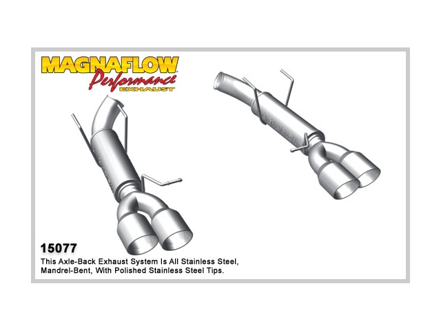 MagnaFlow 3" Axle-Back Exhaust, Competition (2011-2012 Mustang 5.0L)