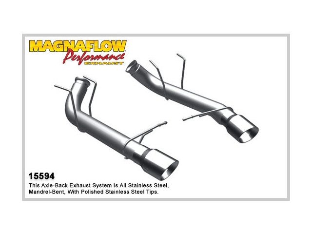 MagnaFlow 3" Axle-Back Exhaust, Competition (2011-2012 Mustang GT & Shelby GT500)