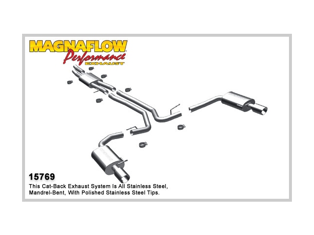 MagnaFlow 2.5" Cat-Back Exhaust, STREET SERIES (2010-2014 Taurus SHO)