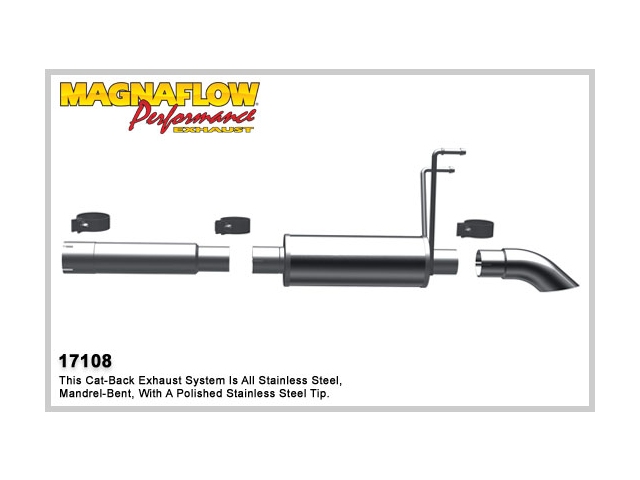 MagnaFlow 3" Cat-Back Exhaust, OFF ROAD PRO SERIES