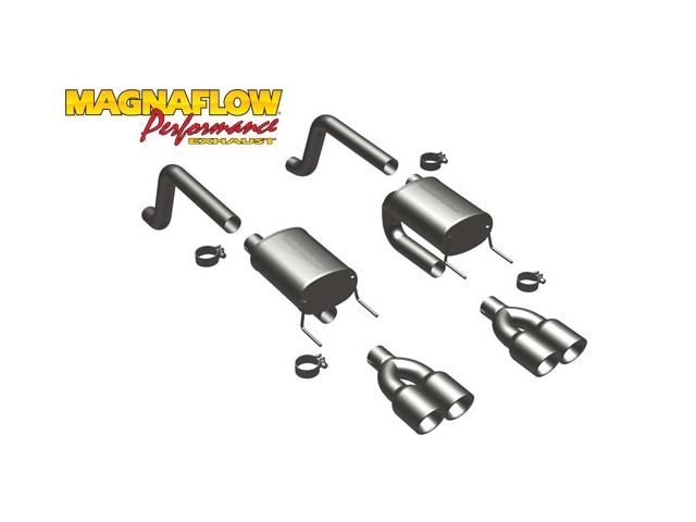 MagnaFlow 2.5" Axle-Back Exhaust, STREET SERIES (2009 Corvette LS3)