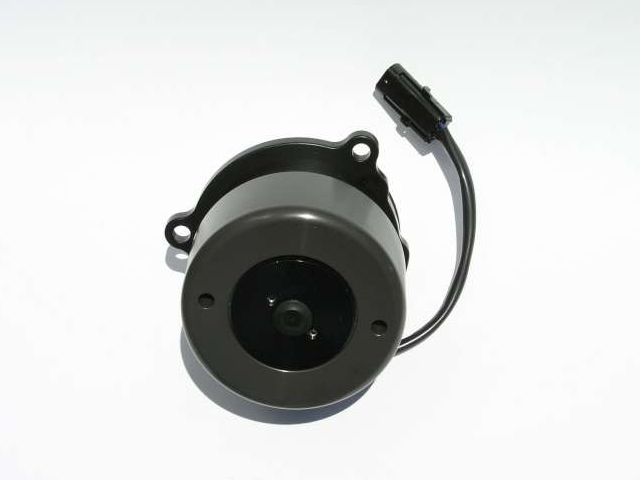 Meziere 300 Series Electric Water Pump w/ Undersized Pulley For Blower Drive Clearance, Black (FORD Modular)