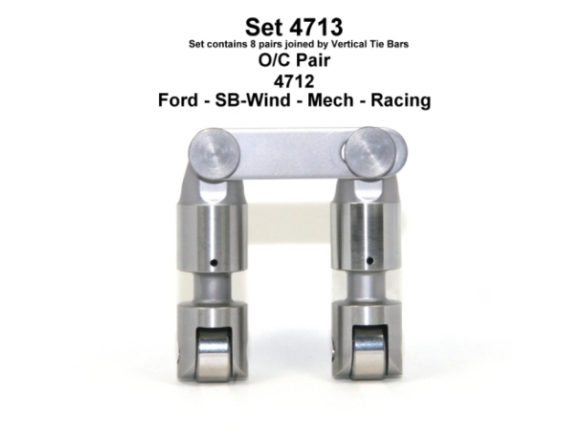 Morel Mechanical Roller Lifters (FORD .875D T/B MECH ROLLER WIND 260-302-351-400 CU IN)