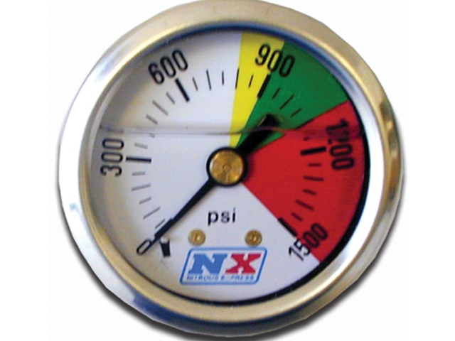 NITROUS EXPRESS N2O Pressure Gauge, 1-5/8" (0-1500 PSI)