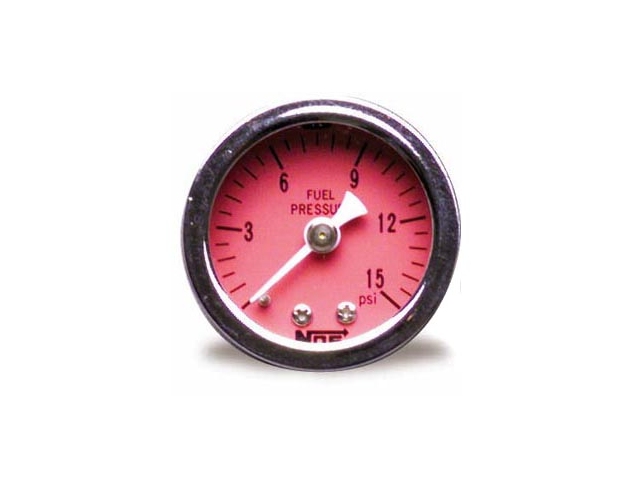 NOS Fuel Pressure Gauge, 1-1/2" (0-15 PSI)