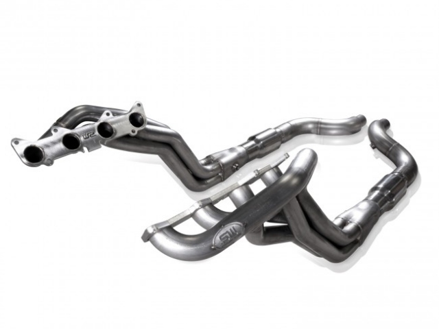 STAINLESS WORKS Long Tube Headers & Lead Pipes w/ Catalytic Converters, 1-7/8" x 3", Performance Connect (2015-2017 Mustang GT)