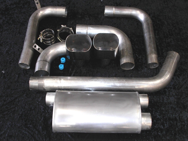 Stainless Works Transverse Turbo Exhaust w/ Slash Cut Tips, Factory Connect, 3-1/2" (1993-2002 Camaro & Firebired)