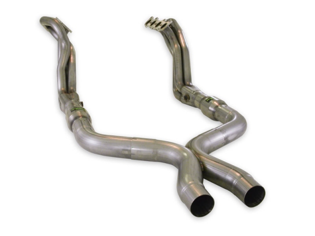 Stainless Works Long Tube Headers & X-Pipe w/ Catalytic Converters, Factory Connect, 1-7/8" x 3" (2011-2014 Mustang GT)
