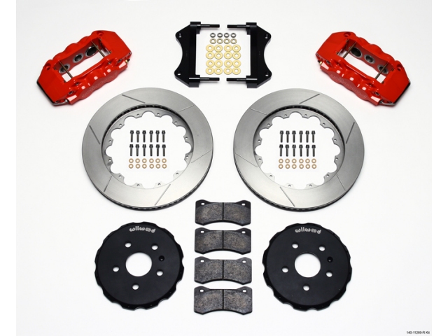 wilwood W6A Big Brake Front Kit, Slotted, Red (2010-2013 Camaro SS)