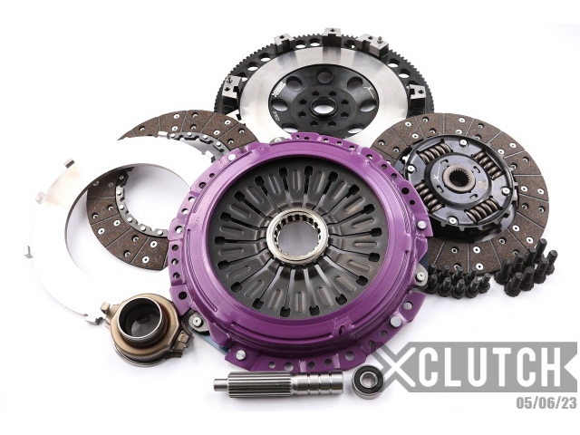 XCLUTCH 9" Twin Sprung Organic Clutch Kit w/ Chromoly Flywheel (2015-2021 Subaru WRX STi)