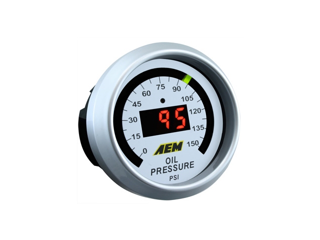 AEM Digital Fuel/Oil Pressure, 0-150 PSI