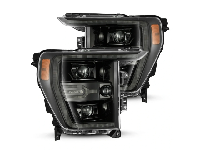 ALPHAREX LUXX-SERIES LED Projector Head Lights, ALPHA Black (2021-2023 Ford F-150 & Raptor)