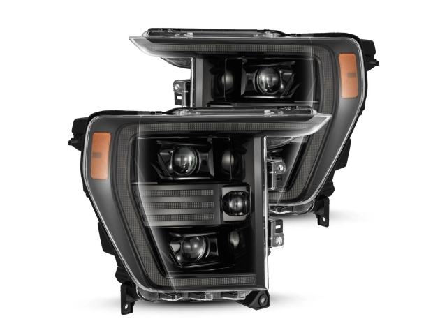 ALPHAREX PRO-SERIES Halogen Projector Headlights, ALPHA Black (2021-2023 Ford F-150)