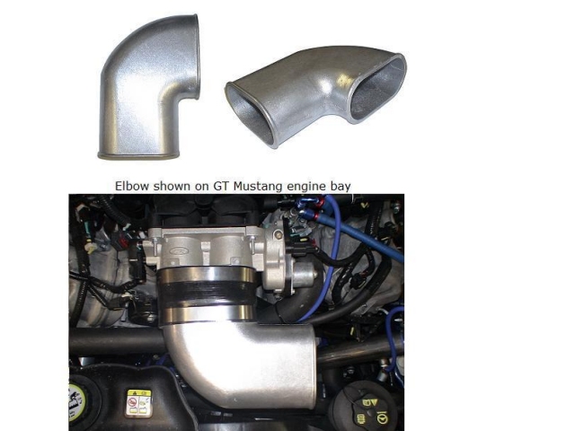 ATP TURBO Cast Aluminum Elbow, 4" To 4.25" (2005-2010 Mustang GT)