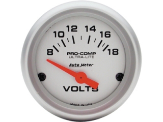 Auto Meter Ultra-Lite Air-Core Gauge Gauge, 2-1/16", Voltm