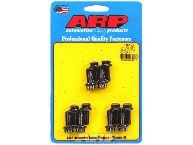 ARP Rear Motor Cover Bolt Kit [BLACK OXIDE | 12-POINT] (GM LS)